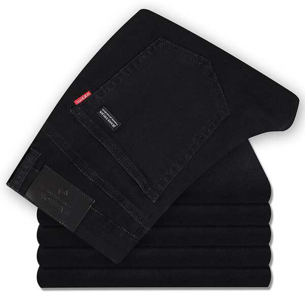 Fabricante de vendas diretas de jeans fina de verão de 2026 para homens de calça reta corpos flexíveis calças de lazer para homens jovens calças