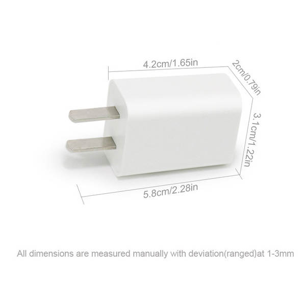 5V1A Carregador USB Cabeça de carregamento de celular Inteligente Adaptador de alimentação certificado de segurança