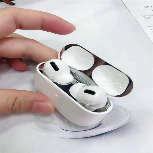 Aplicável airpods pro adesivo de proteção contra poeira Apple Bluetooth fone de ouvido de proteção de metal adesivo de proteção contra poeira