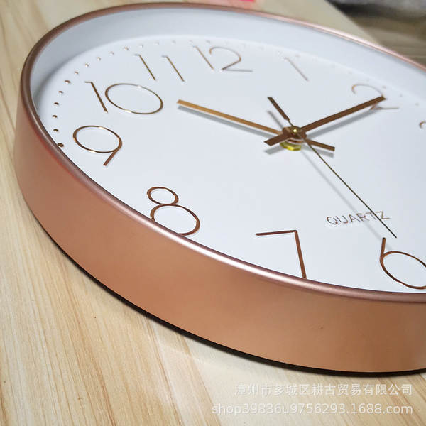 Relógio de relógio de 12 polegadas da fábrica de relógios de varejo de relógio de pedras modernas simples de plástico sala de estar digital clock