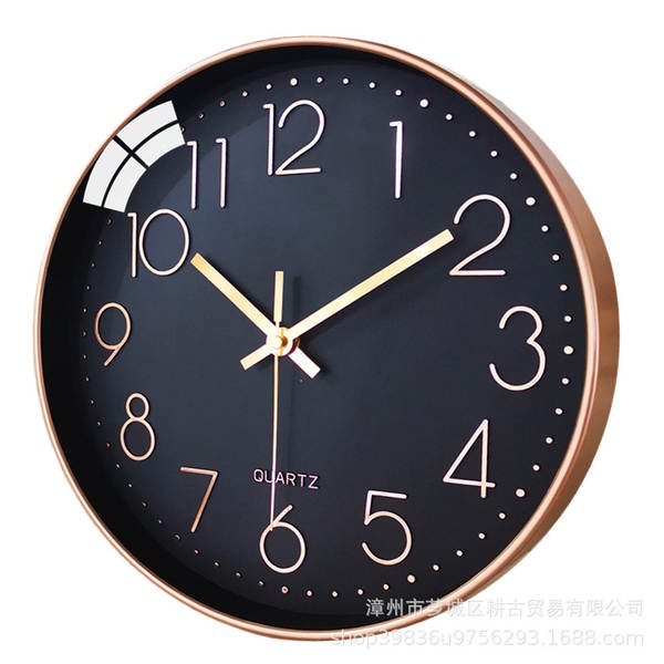 Relógio de relógio de 12 polegadas da fábrica de relógios de varejo de relógio de pedras modernas simples de plástico sala de estar digital clock