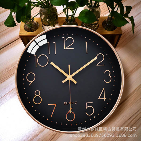 Relógio de relógio de 12 polegadas da fábrica de relógios de varejo de relógio de pedras modernas simples de plástico sala de estar digital clock