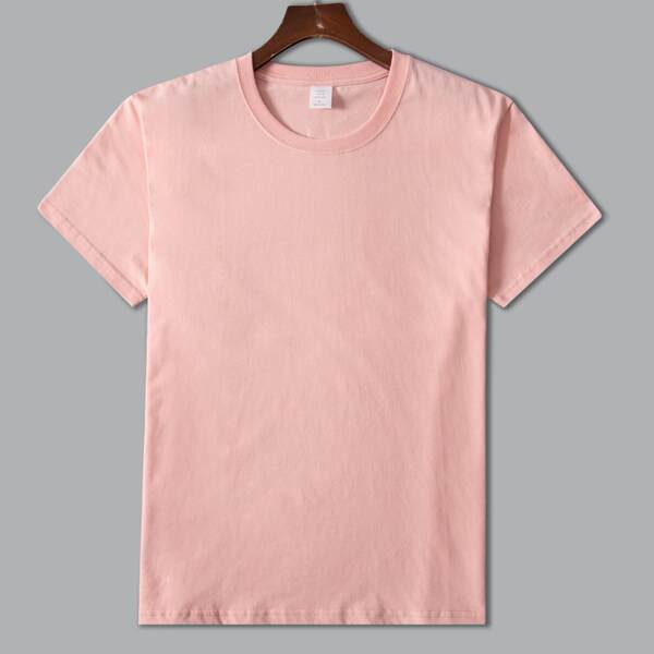T-shirt de algodão branco e branco para homens e mulheres com camisa de roupa masculina de 220 gramas