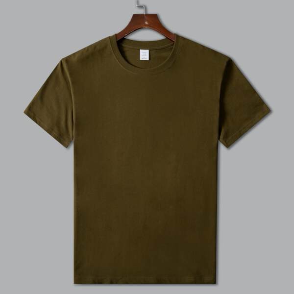 T-shirt de algodão branco e branco para homens e mulheres com camisa de roupa masculina de 220 gramas