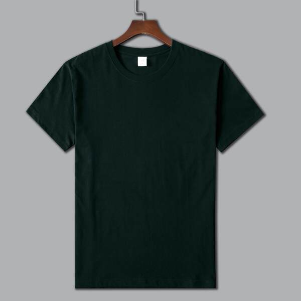 T-shirt de algodão branco e branco para homens e mulheres com camisa de roupa masculina de 220 gramas