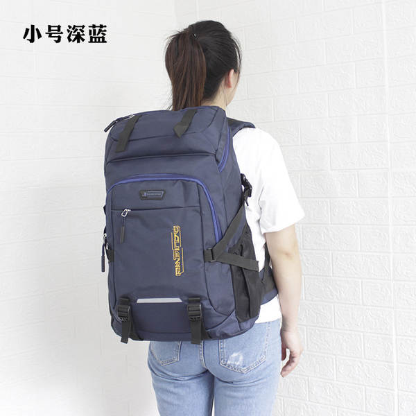 Duas dimensões em grande quantidade de dinheiro clássico de grande capacidade ao ar livre de dois ombros mochila de viagem para estudantes pacote de computador de lazer