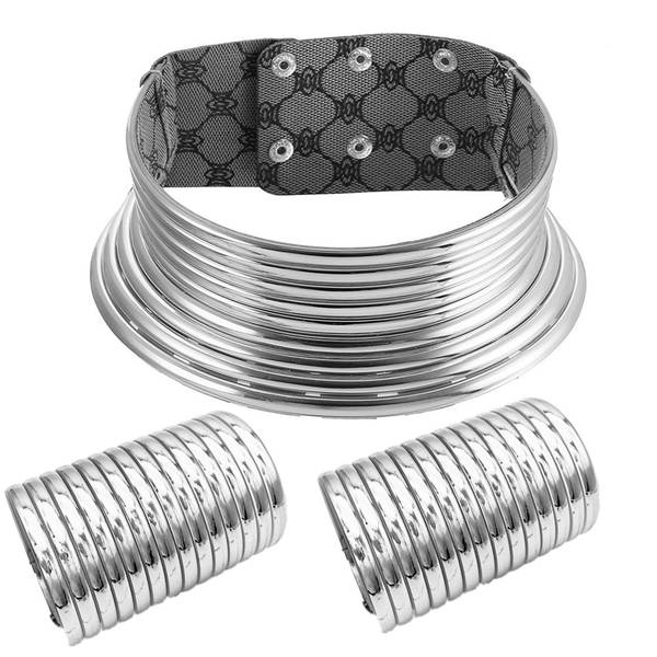 África tribo l colar pulseira suíte exagero colar europeu americano pulseira combinação choker set