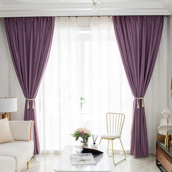 Fabricante fornece diretamente as cortinas de vapor da Noruega, tecido puro sem vapor, cortinas de engenharia de hotéis acabáveis