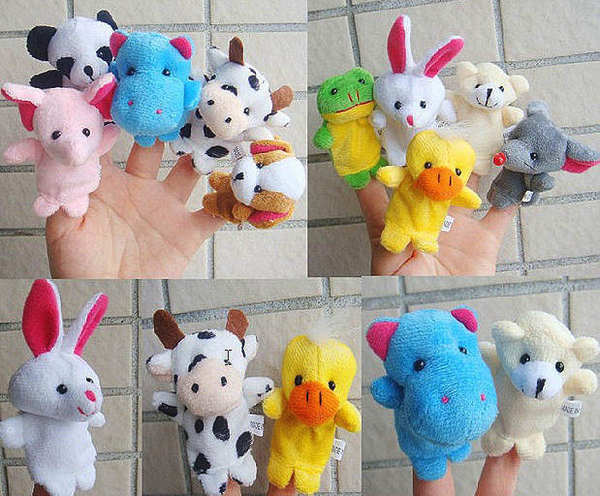 Bonecos de Dedo Pelúcia