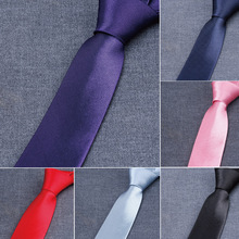 8cm Cravata de grupo Cravata de mão colorida Cravata azul pura masculina Cravata de casamento de negócios monocromática