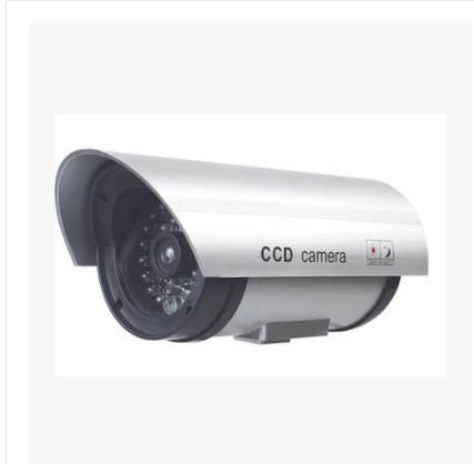 Simulação de câmera falsa com luz Monitor de câmera anti-roubo Modelo de câmera de vigilância falsa