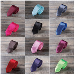 8cm Cravata de grupo Cravata de mão colorida Cravata azul pura masculina Cravata de casamento de negócios monocromática