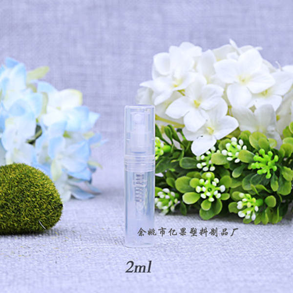 Fabricante vende caneta de perfume de 2M Desinfecção de álcool de fora de garrafas de distribuição de garrafas de pulverização de plástico de distribuição de garrafas de ensaio