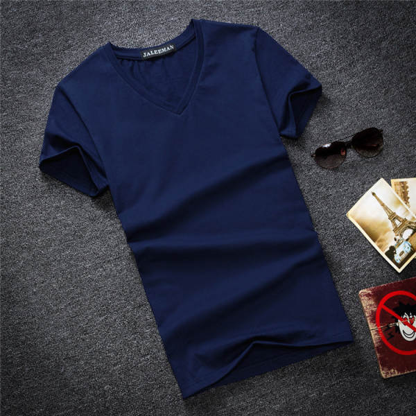 Camiseta Masculina Curta de Algodão