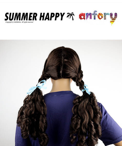 Venda direta do fabricante cos Animação Cachoeira Vermelha / Peixes Cosplay Características Animação Cabeça de cabelo