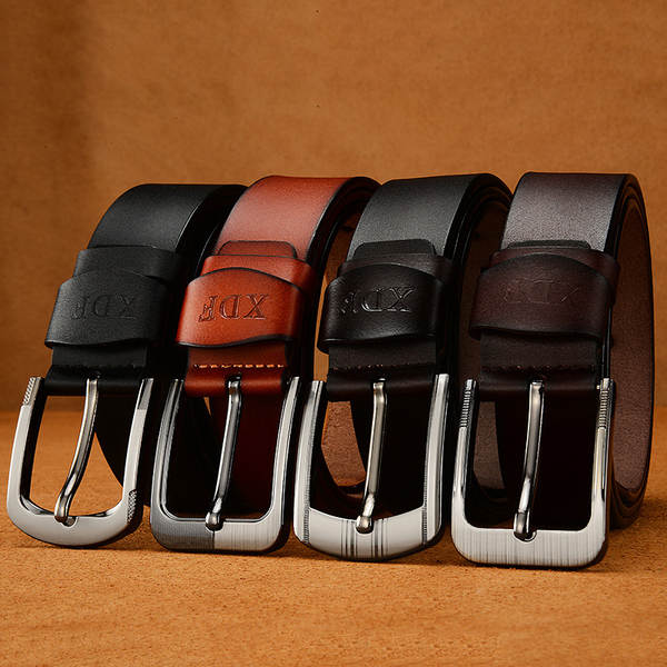 Cinto de couro masculino automático