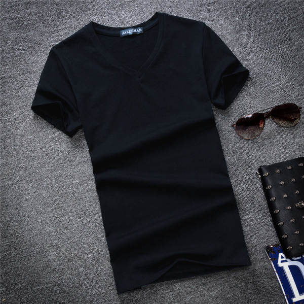Camiseta Masculina Curta de Algodão