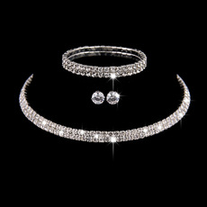 Conjunto de Joias de Noiva com Diamante