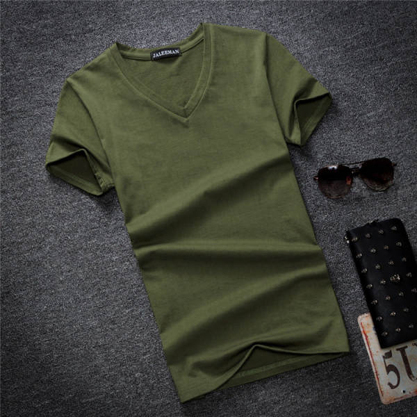 Camiseta Masculina Curta de Algodão