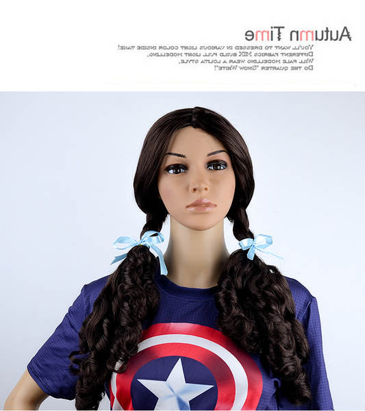 Venda direta do fabricante cos Animação Cachoeira Vermelha / Peixes Cosplay Características Animação Cabeça de cabelo
