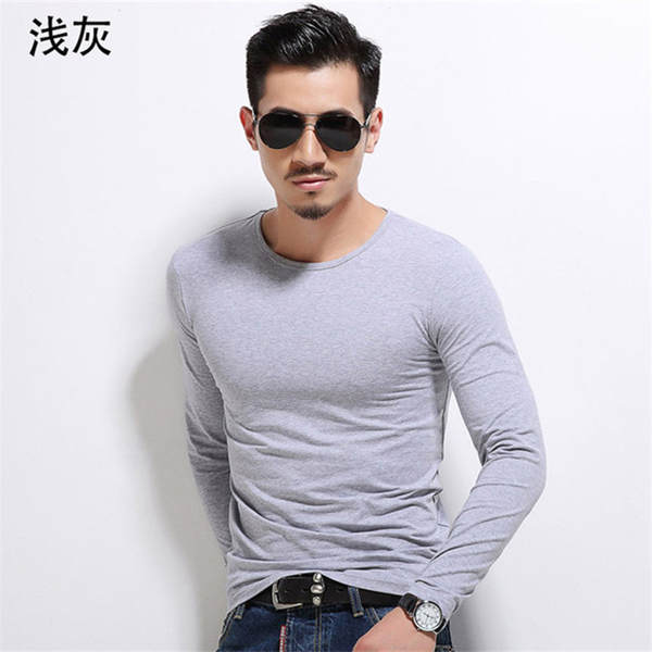 Camiseta longa manga masculina