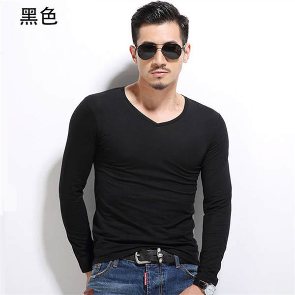 Camiseta longa manga masculina
