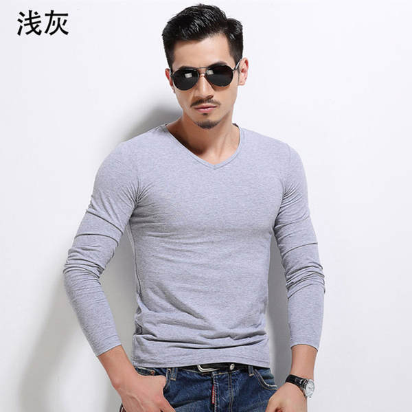 Camiseta longa manga masculina