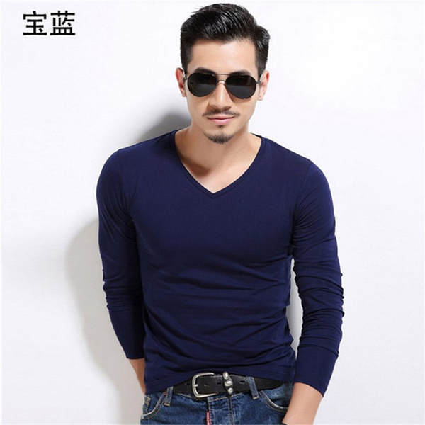 Camiseta longa manga masculina