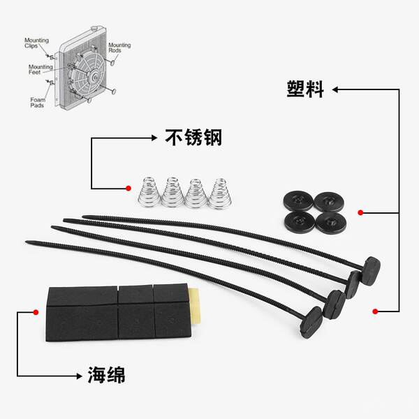 Acessórios de ventilador de vendas de automóveis adaptados ao calor Acessórios de ventilador de ar condicionado de refrigeração elétrica universal Hard Set