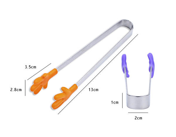 Pequenas mãos criativas de silicone embalagem anti-gelo embalagem de aço inoxidável mini embalagem de alimentos embalagem de silicone embalagem de açúcar