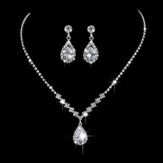 Conjunto de Joias de Noiva com Diamante
