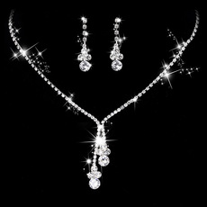 Conjunto de Joias de Noiva com Diamante