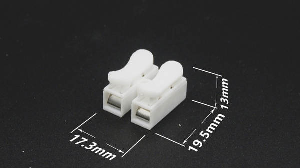 Disponível CH-2 terminal de ligação rápida 2 em 2 conectores de saída 2 conectores de iluminação LED anti-incêndio