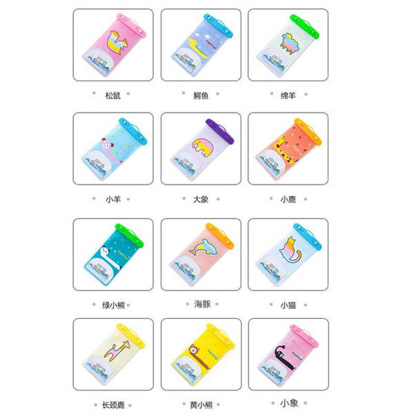 2026 Novo carregamento de três touchscreen inteligente transparente ao ar livre mergulho de natação celular saco à prova d'água suíte de celular à prova d'água