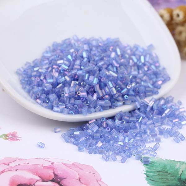 DIY mão-de-ferramenta pérola de vidro pérola de arroz transparente de cor suprimento por atacado H tubo de vidro pérola de arroz de vidro