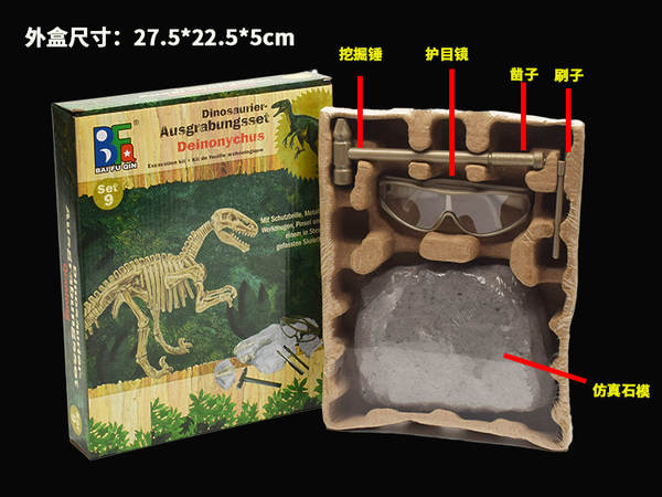 Kit de Montagem de Esqueleto de Dinossauro