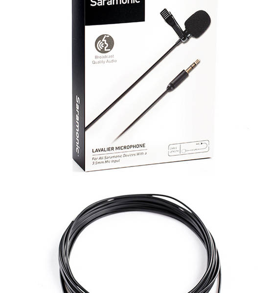 Saramonic SR-XLM1 Telemóvel com Cálice Microfone de captação de som Suporte a entrada MIC