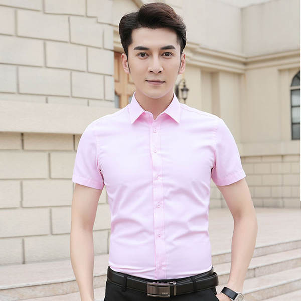 T-shirt masculino profissional nova camisa masculina de pulseira curta camisa branca de negócios camisa masculina fábrica vácuo anúncio atacado