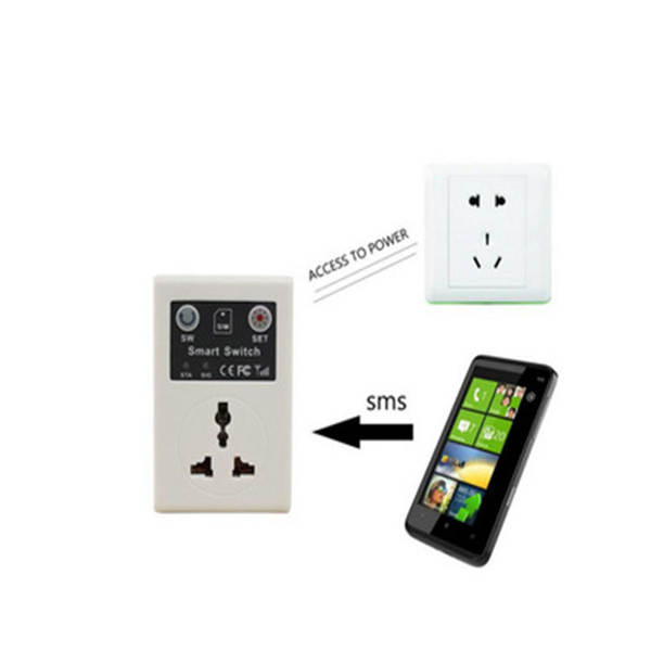 Plug-in de controle remoto inteligente sem fio GSM profissional Plug-in de controle remoto inteligente GSM para telemóvel