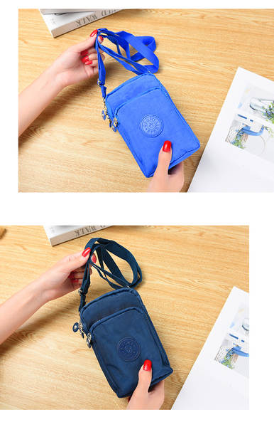 Bolsa de ombro para celular e dinheiro