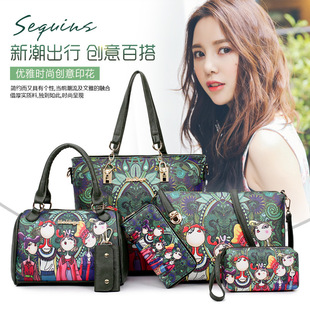 Bolsa feminina grande de nylon