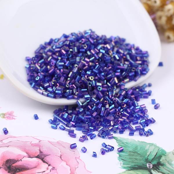 DIY mão-de-ferramenta pérola de vidro pérola de arroz transparente de cor suprimento por atacado H tubo de vidro pérola de arroz de vidro