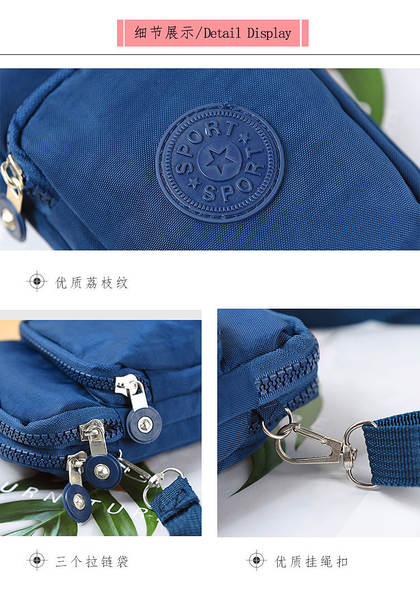 Bolsa de ombro para celular e dinheiro