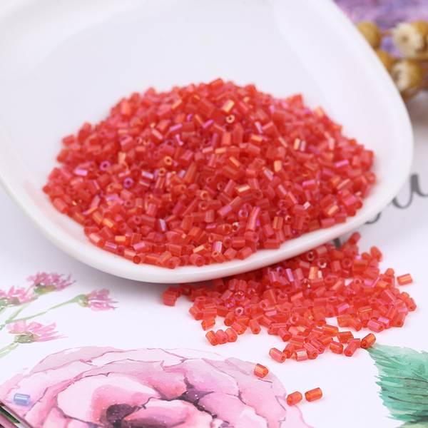 DIY mão-de-ferramenta pérola de vidro pérola de arroz transparente de cor suprimento por atacado H tubo de vidro pérola de arroz de vidro