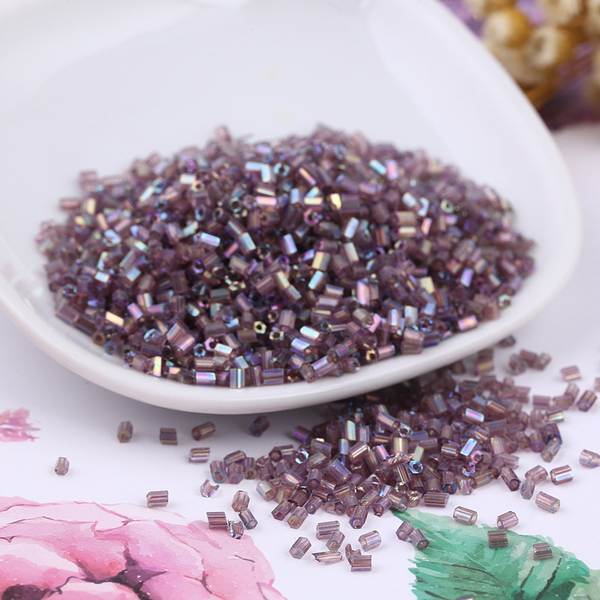 DIY mão-de-ferramenta pérola de vidro pérola de arroz transparente de cor suprimento por atacado H tubo de vidro pérola de arroz de vidro
