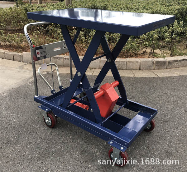Elevadores de transporte de mão de logística comercial elevador hidráulico de alta pressão até 1 m de elevador de alta pressão de alta pressão de 500 kg de alta qualidade