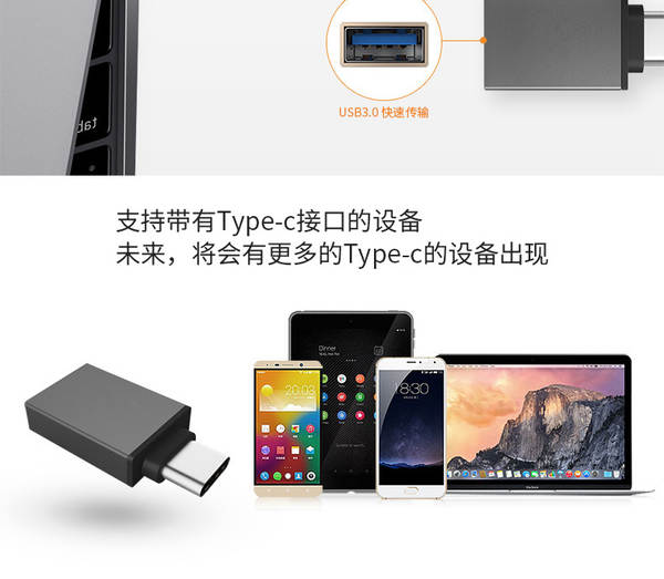 Multifuncional USB3.0 telemóvel notebook tipo-cOTG conector de transmissão de carregamento rápido com suporte a cabeça OTG do disco U