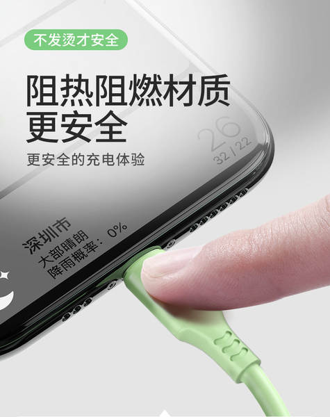 Para iPhone 11 acessórios de telefone inteligente linha de carregamento de linha de dados de carregamento rápido líquido de cor macio de linha de fábrica