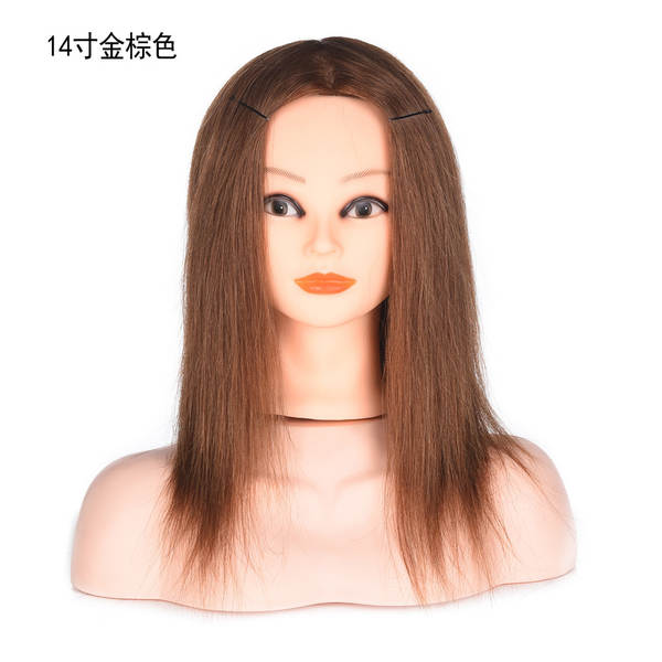 Cabeça de Manequim de Cabelo Humano para Treinamento