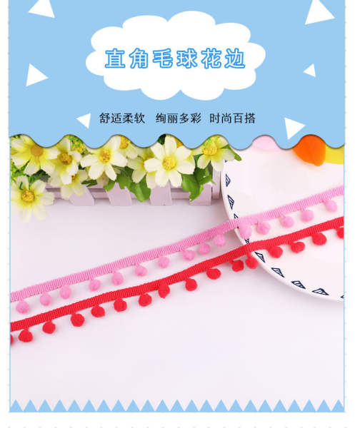 Fabricante de vendas diretas de explosivos de bolas de pelúcia de pequeno tamanho para decoração de bordas de flores de madeira de pelúcia de cor 10mm de cor ecológica